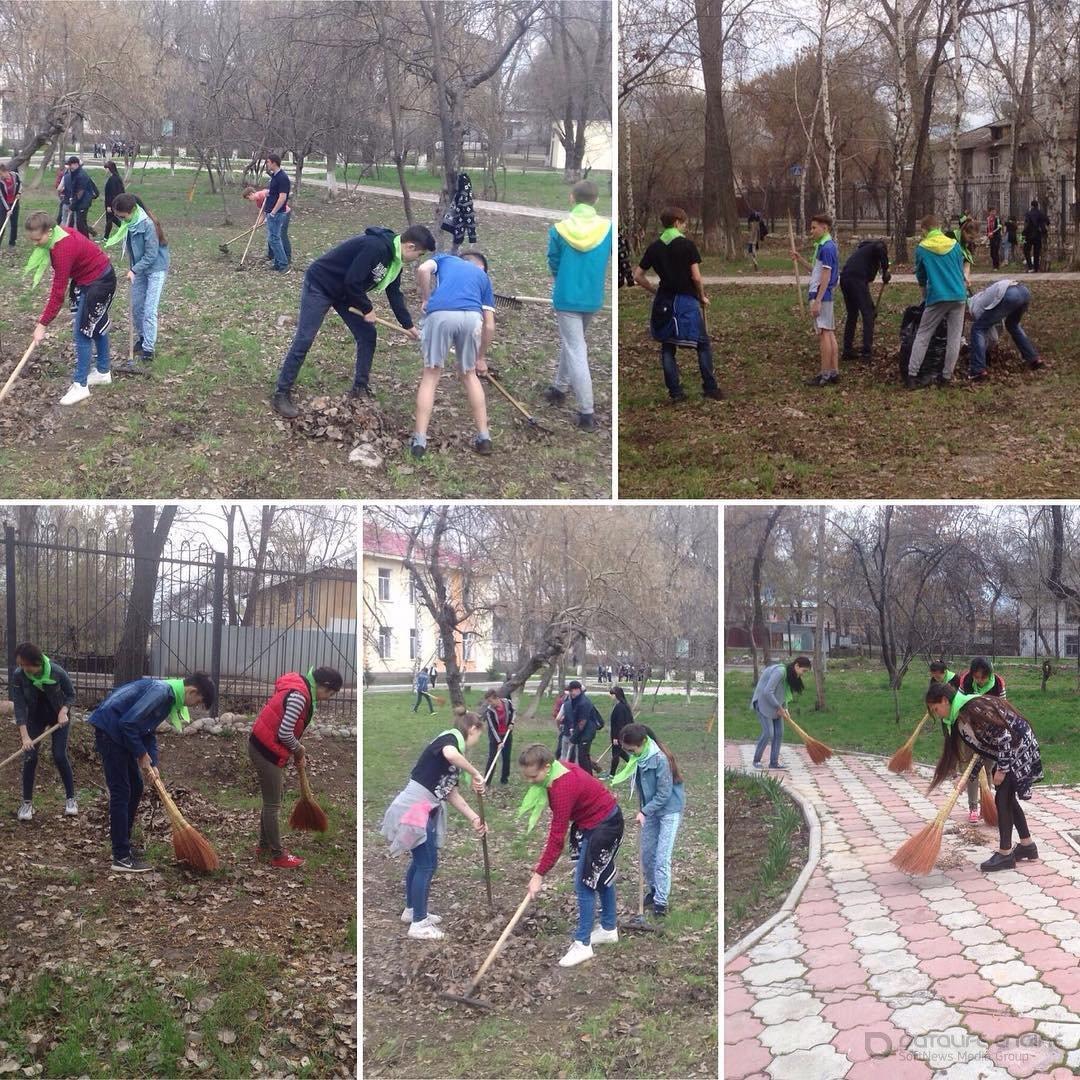 Қалалық сенбілік. Городской субботник.