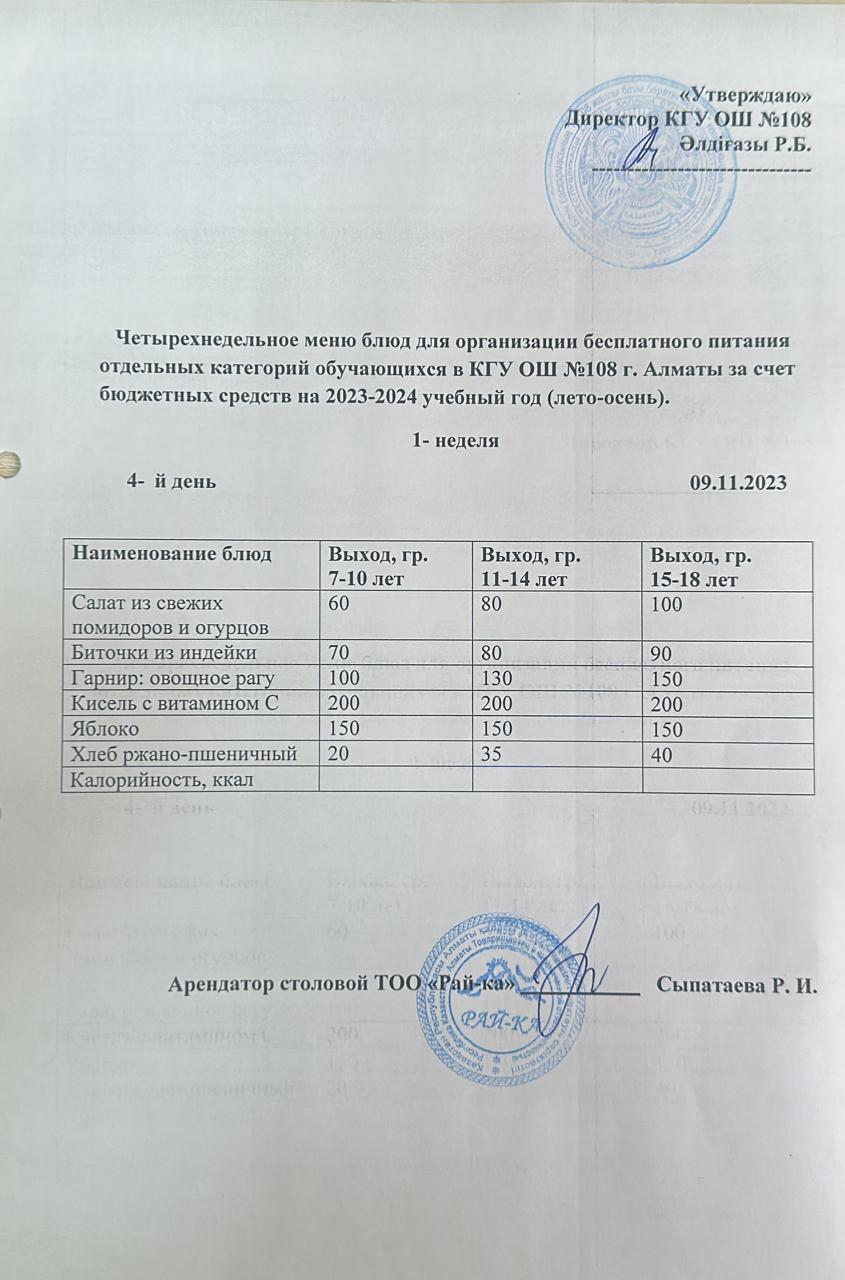 Ас мәзірі