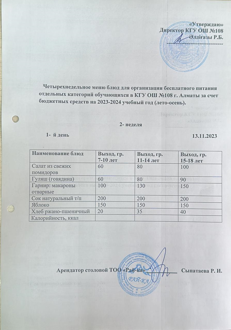 Ас мәзірі
