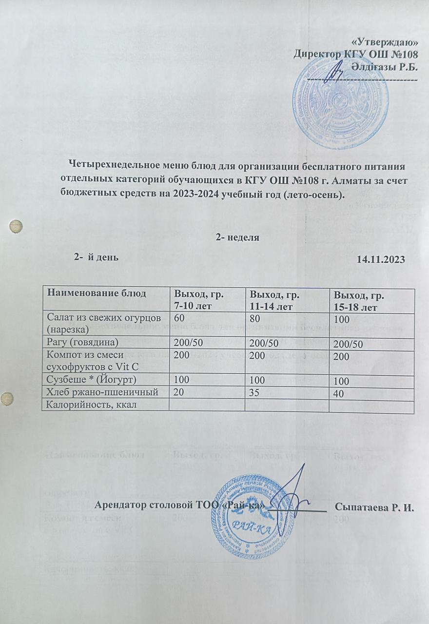 Ас мәзірі