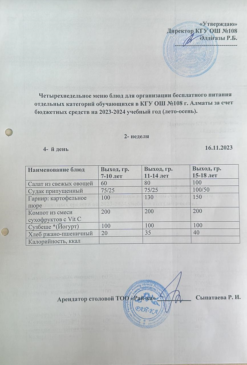 Ас мәзірі