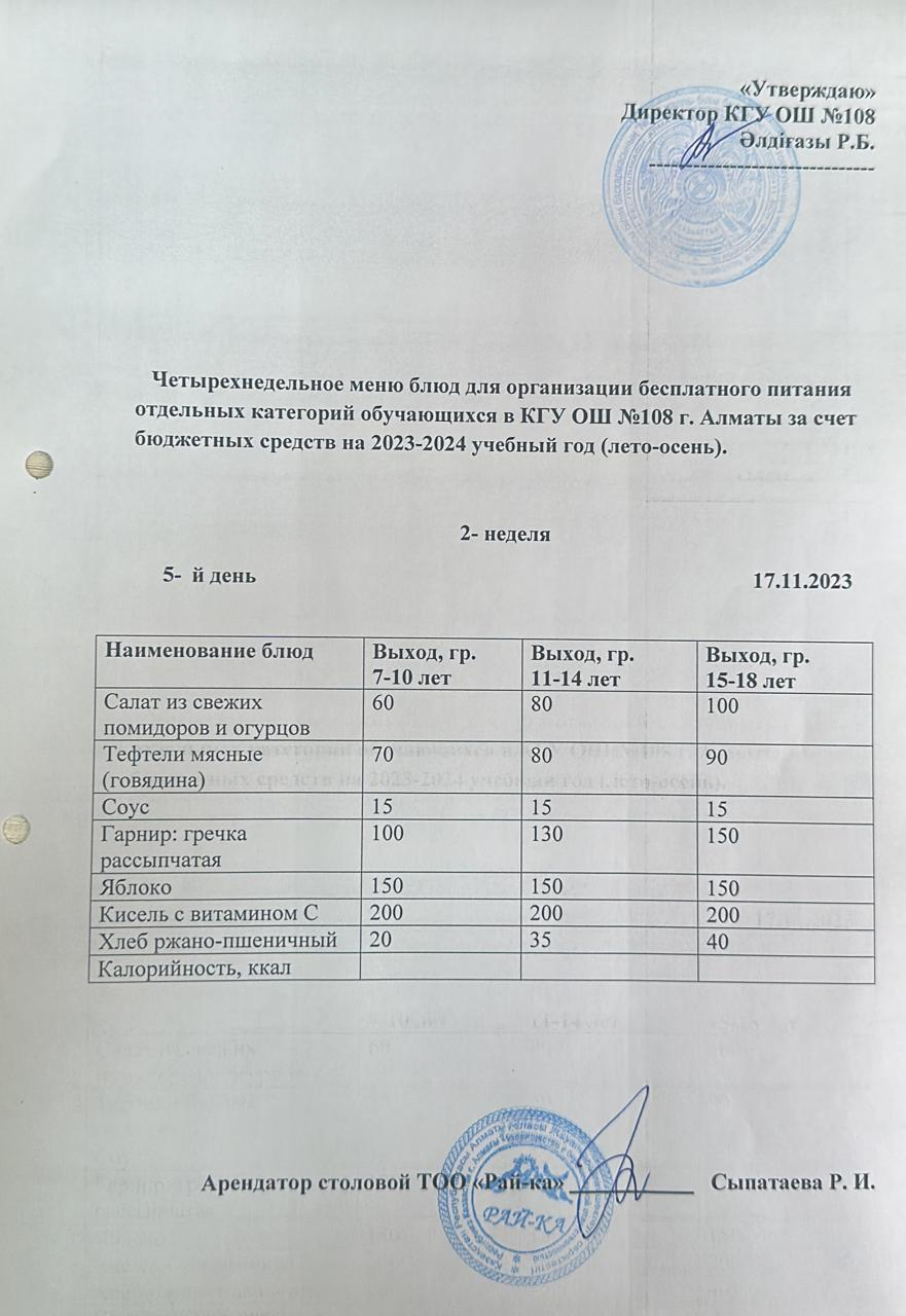Ас мәзірі