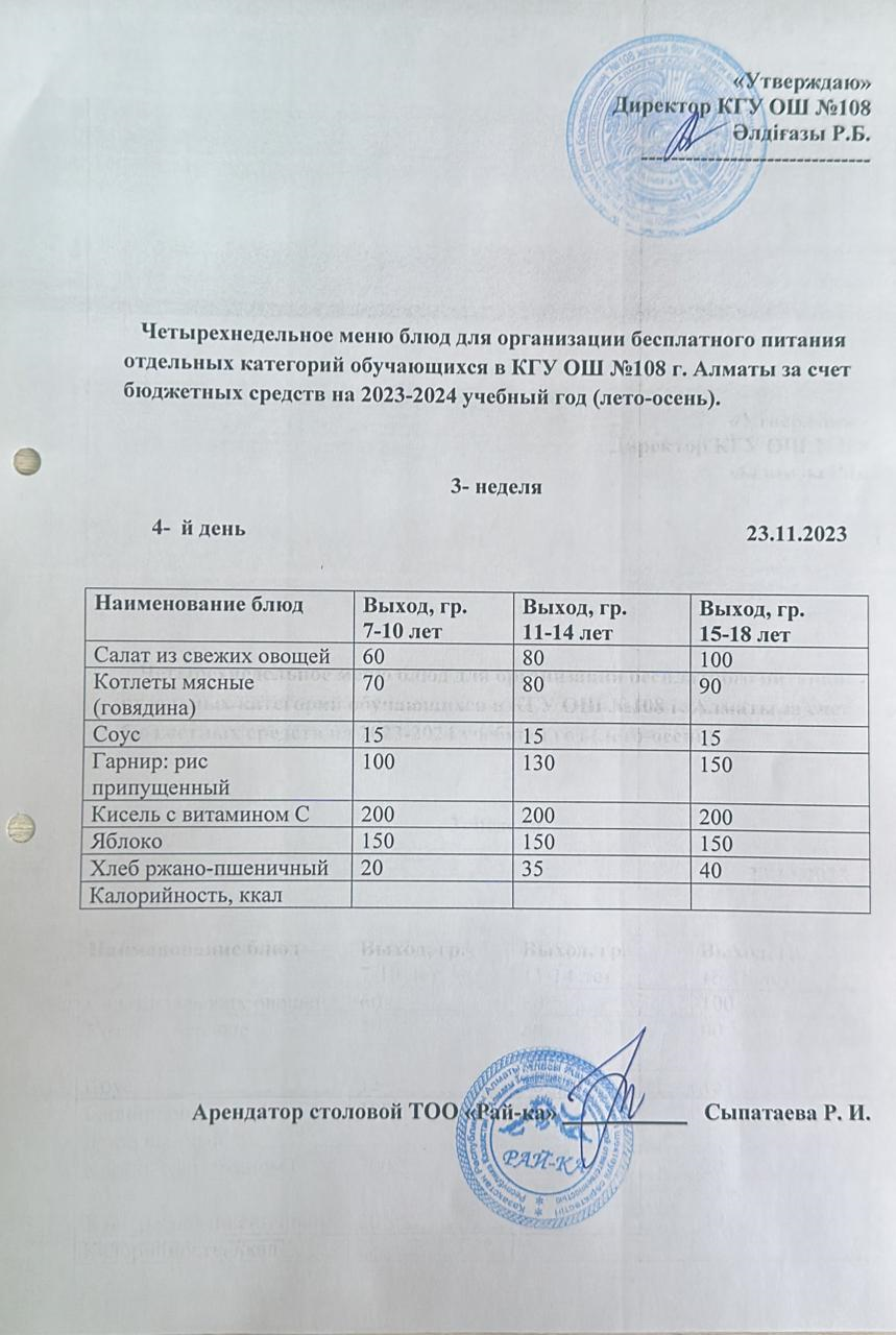 Ас мәзірі