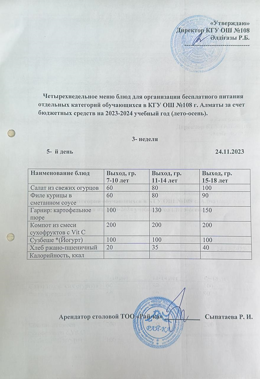 Ас мәзірі