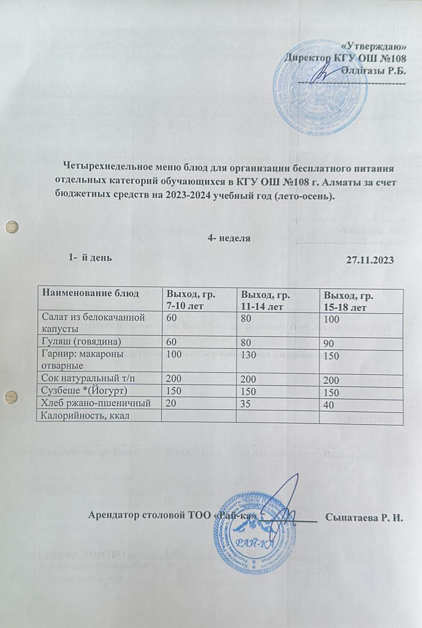 Ас мәзірі