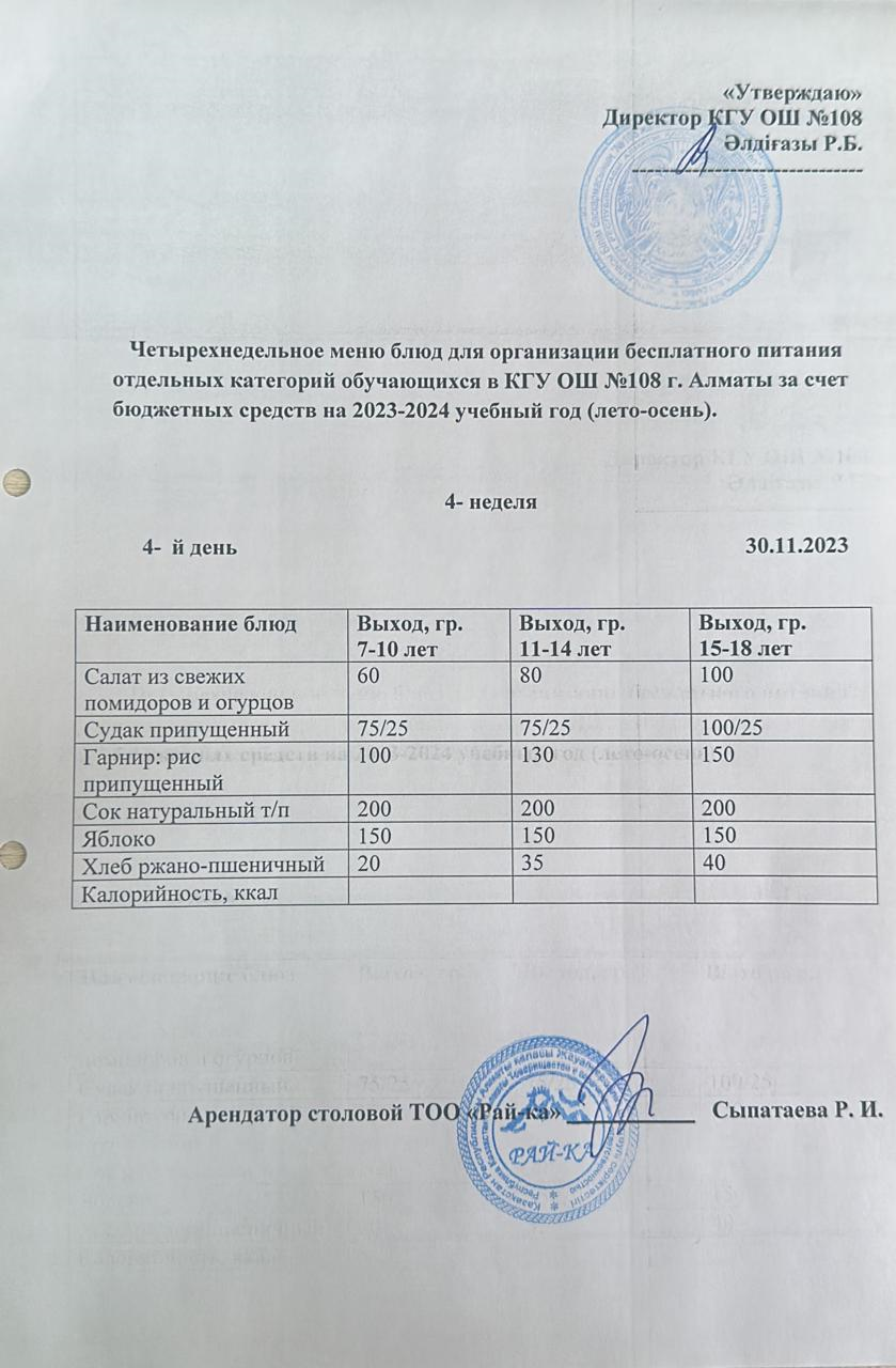 Ас мәзірі