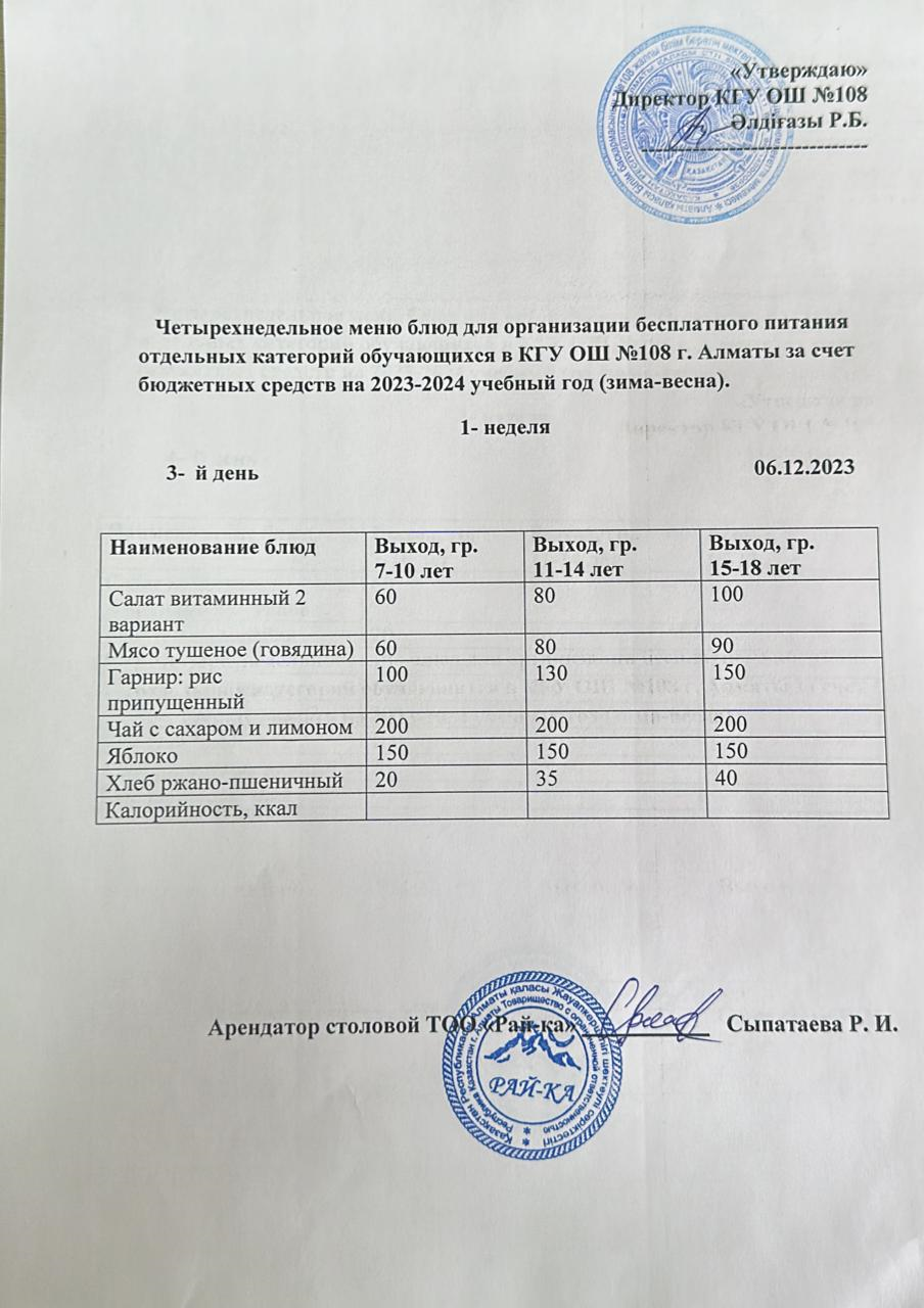 Ас мәзірі