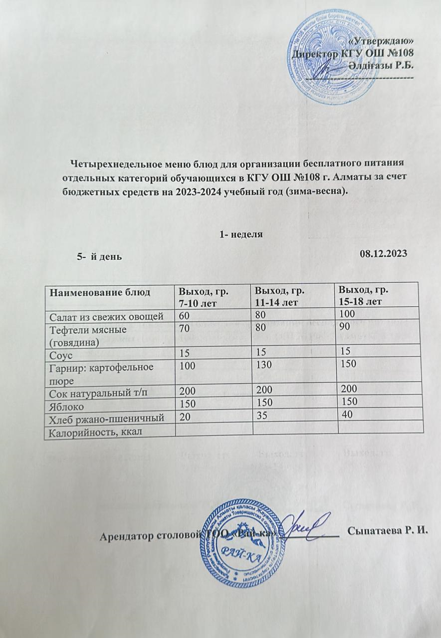 Ас мәзірі