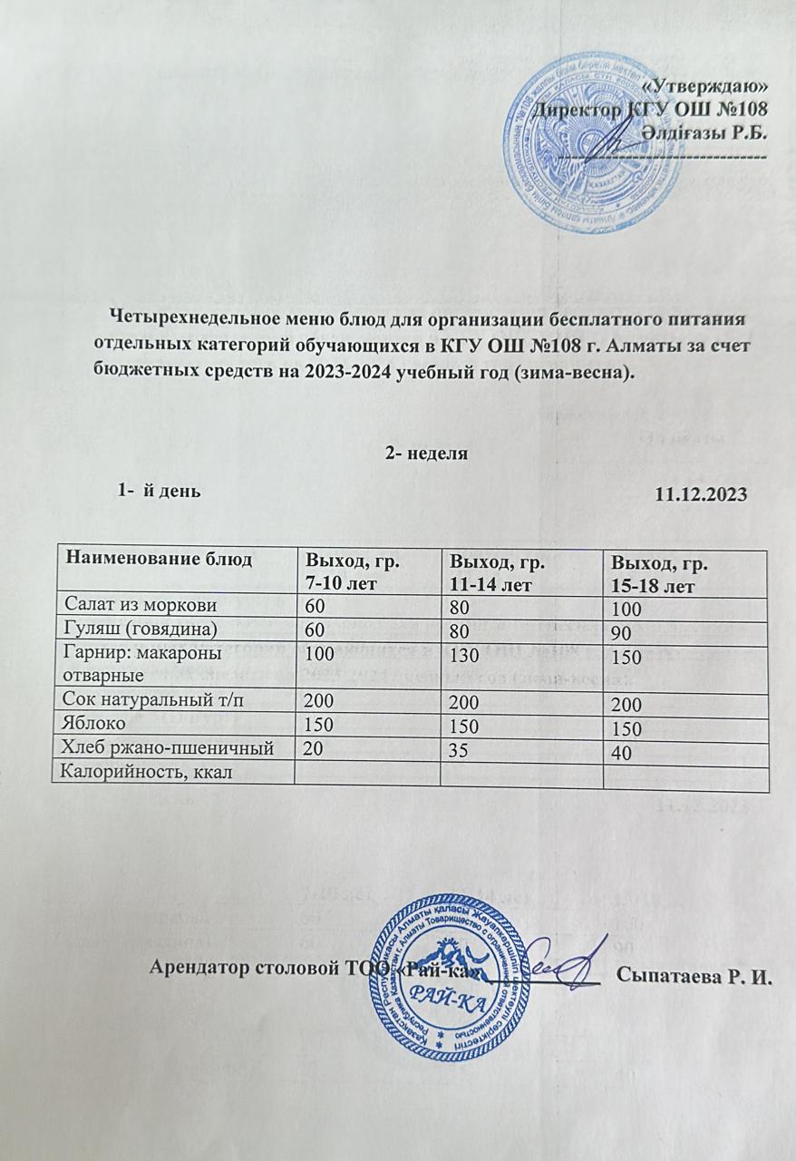 Ас мәзірі