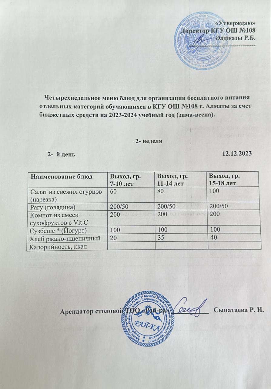 Ас мәзірі