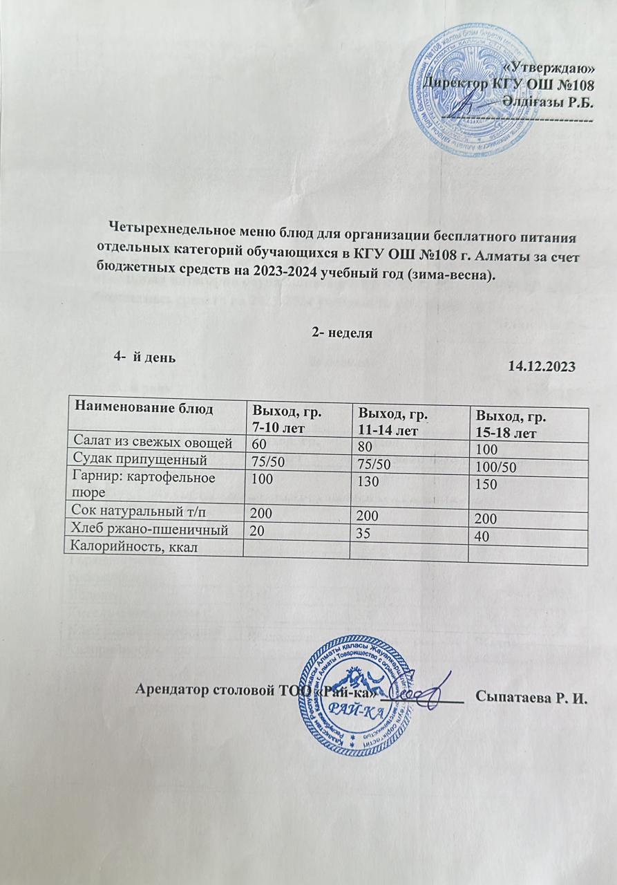 Ас мәзірі