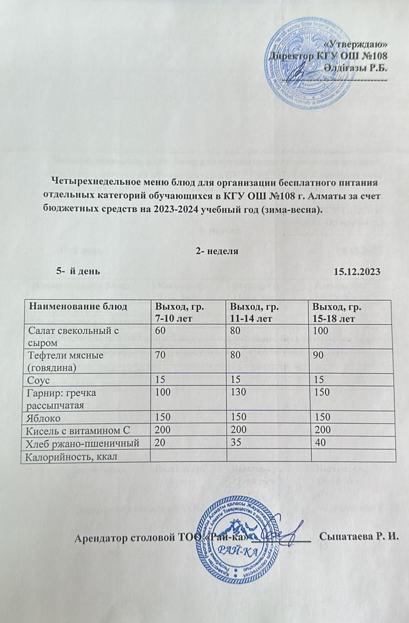 Ас мәзірі