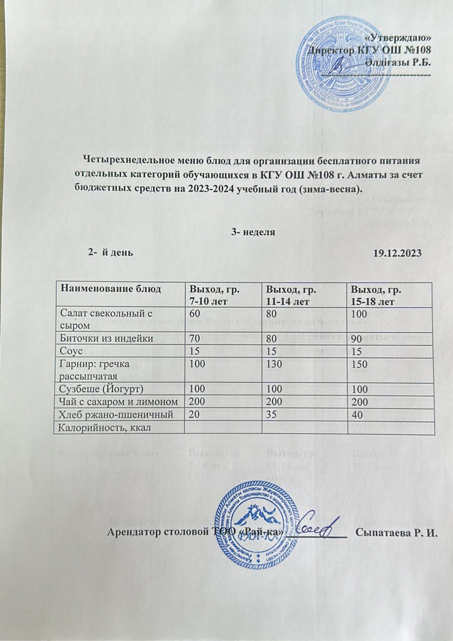 Ас мәзірі
