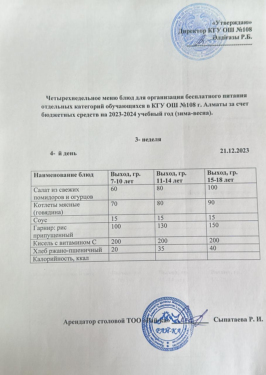 Ас мәзірі