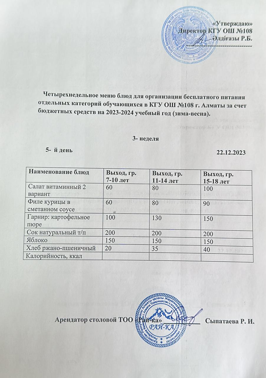 Ас мәзірі
