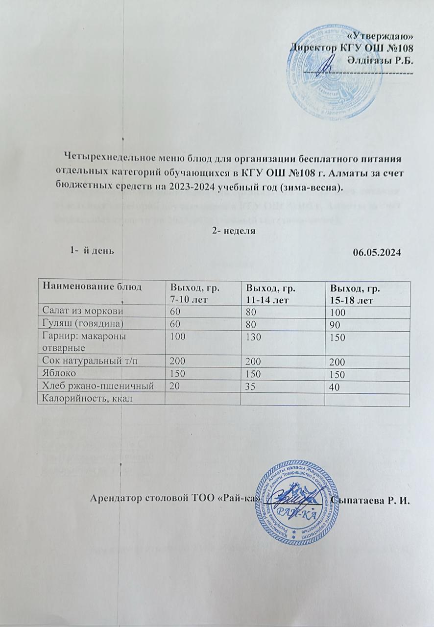 Ас мәзірі