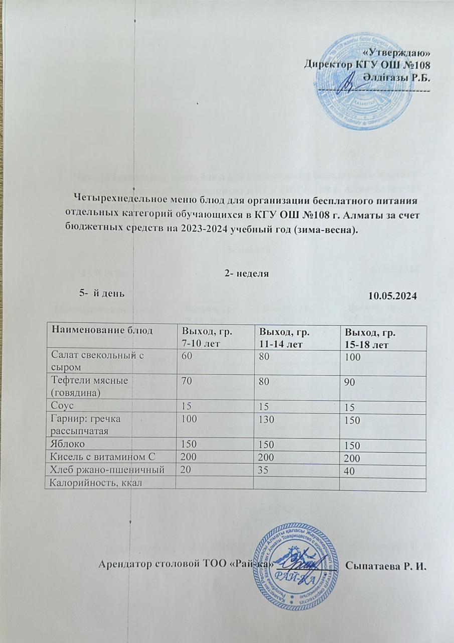 Ас мәзірі