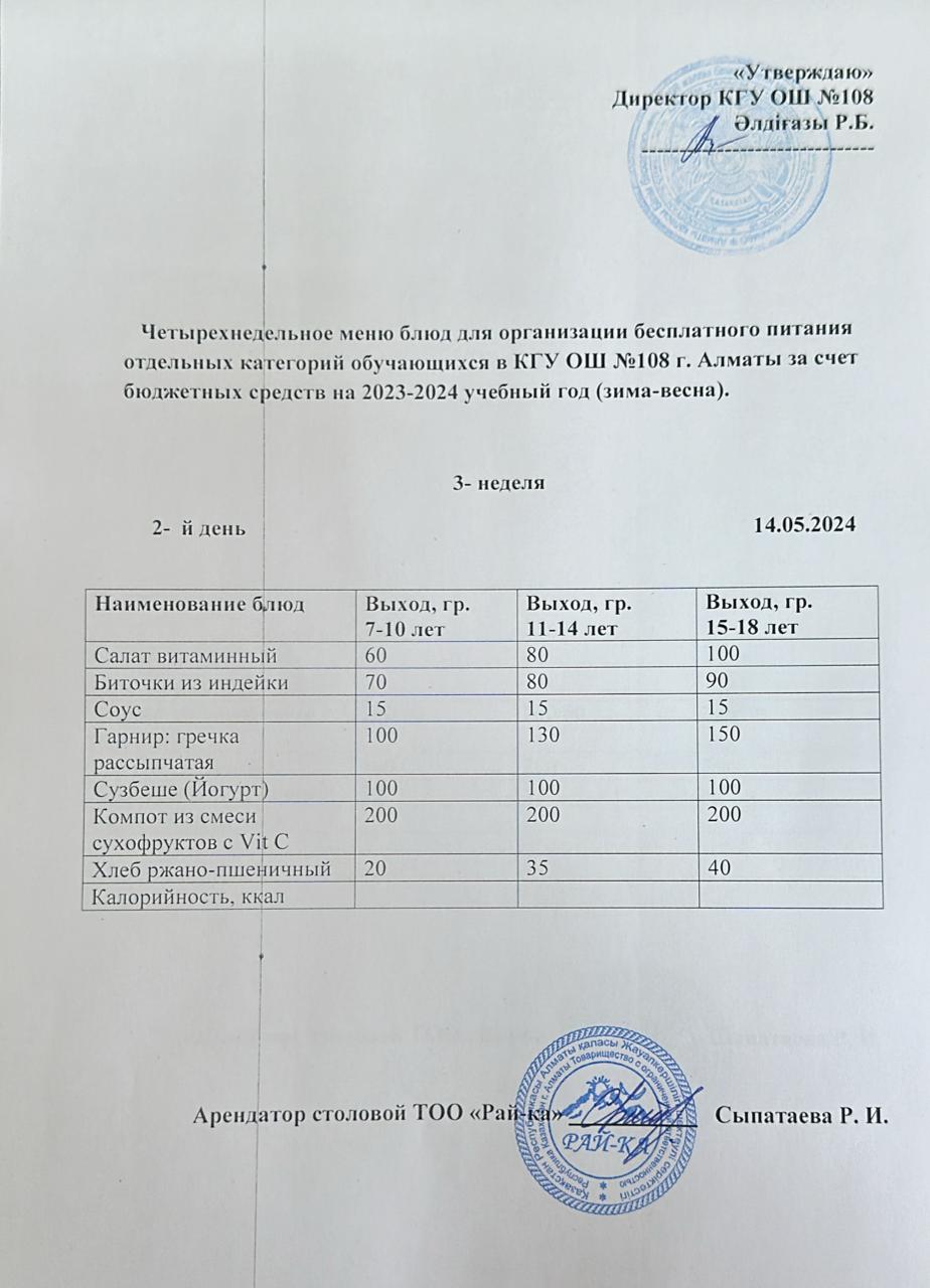 Ас мәзірі