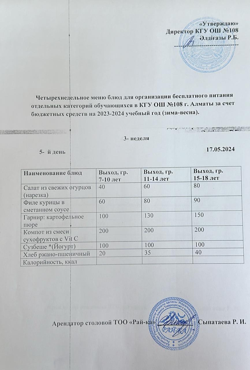Ас мәзірі