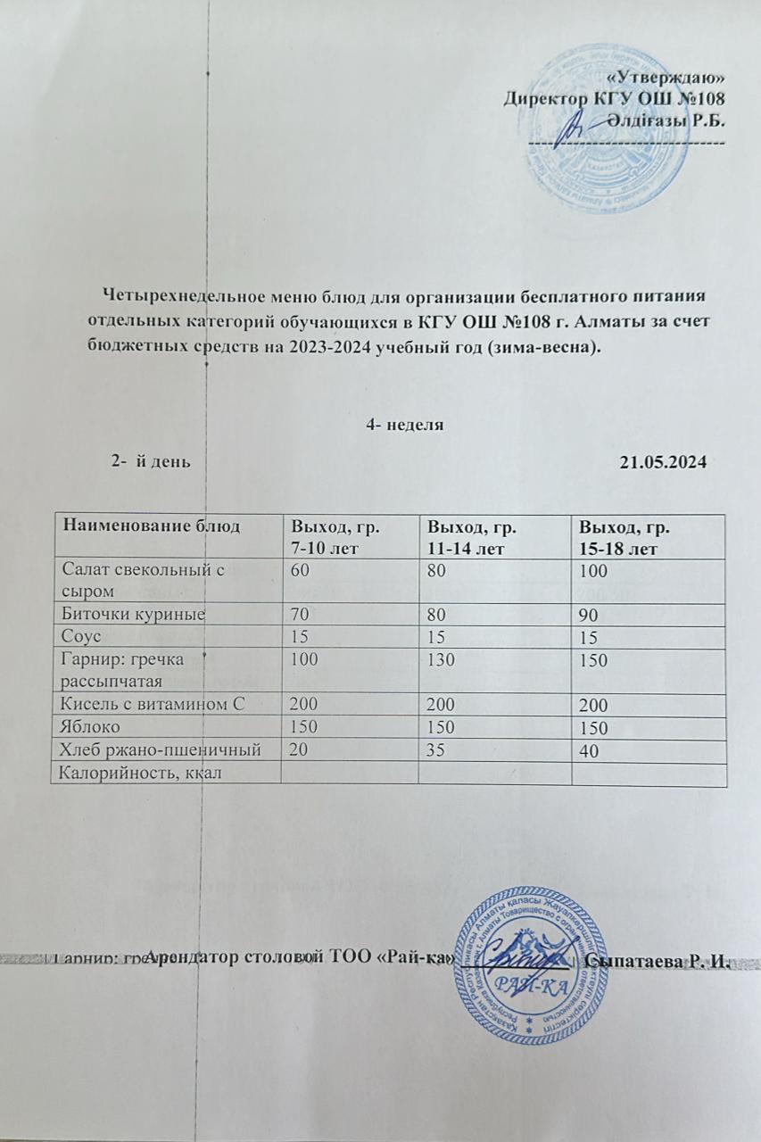 Ас мәзірі
