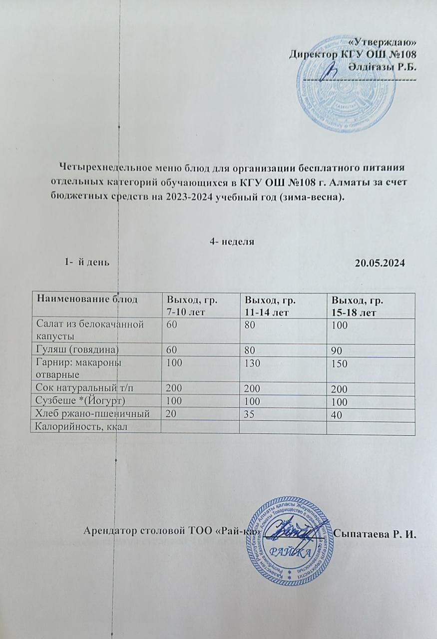 Ас мәзірі