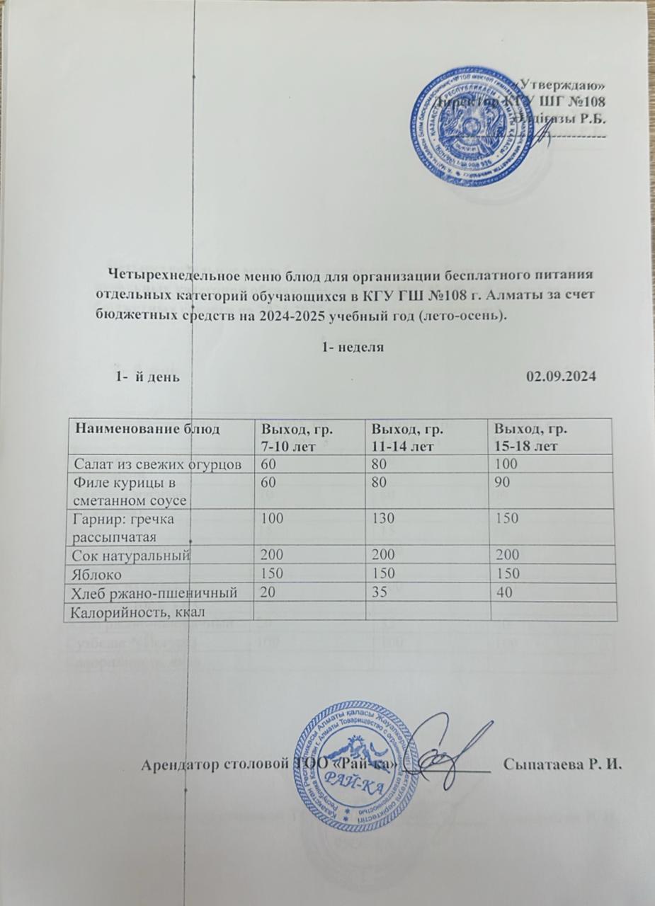 Ас мәзірі