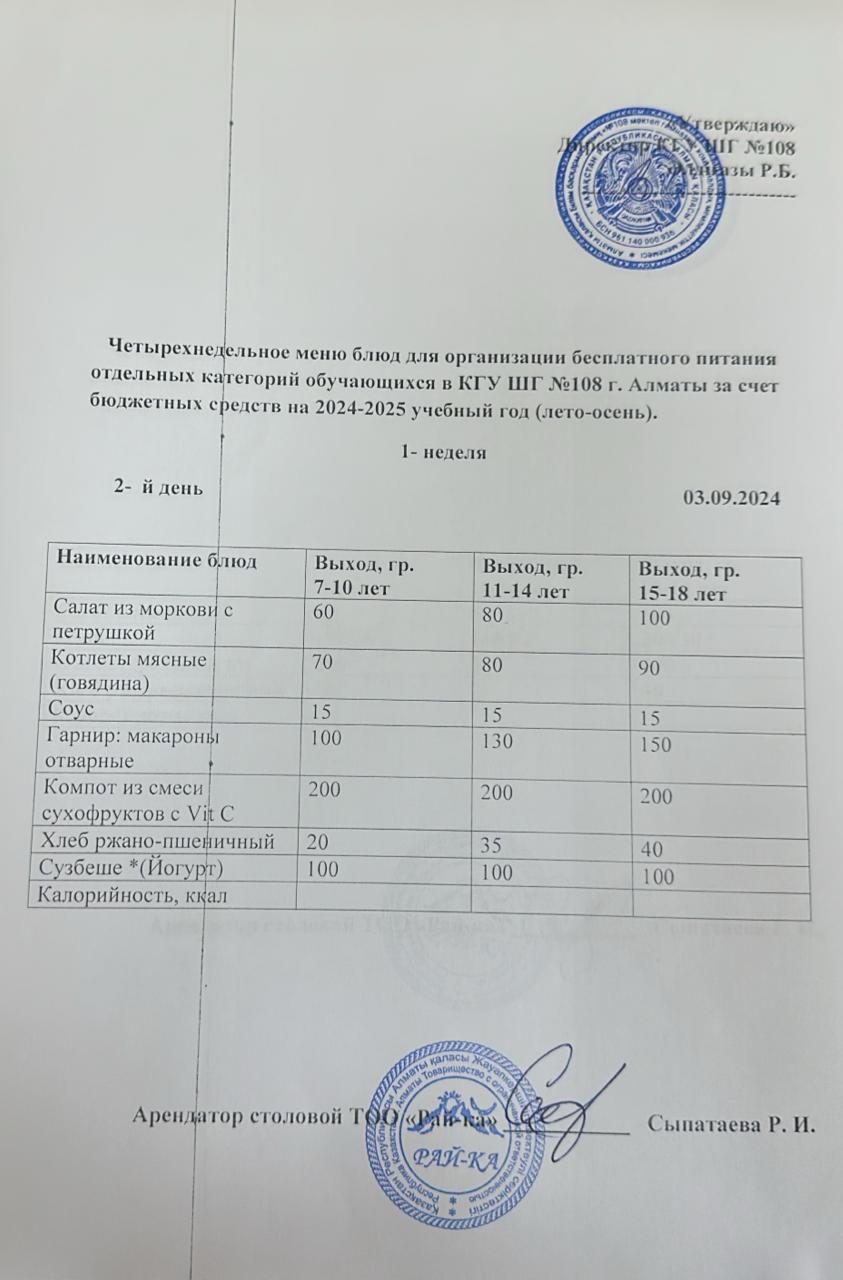 Ас мәзірі
