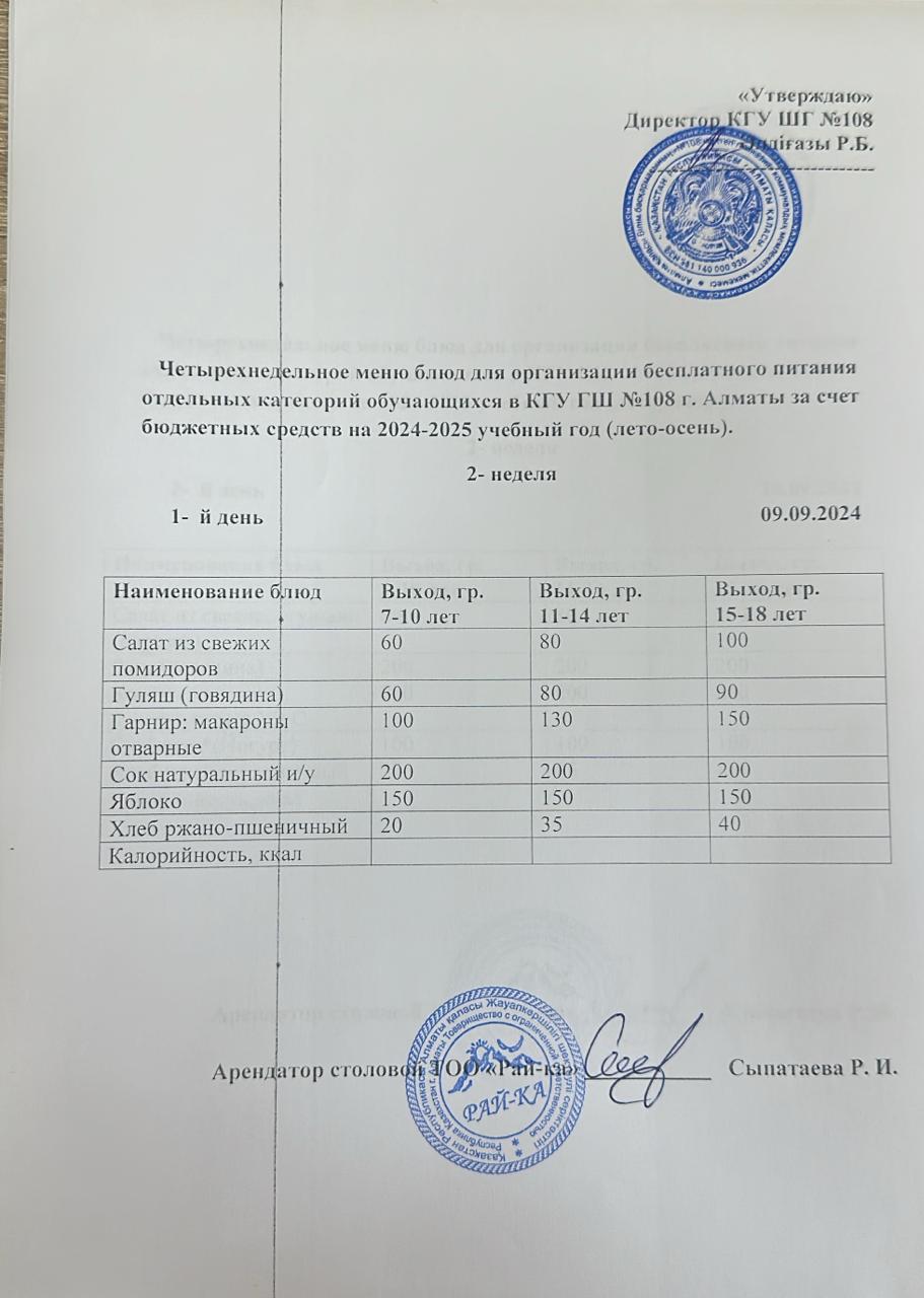Ас мәзірі