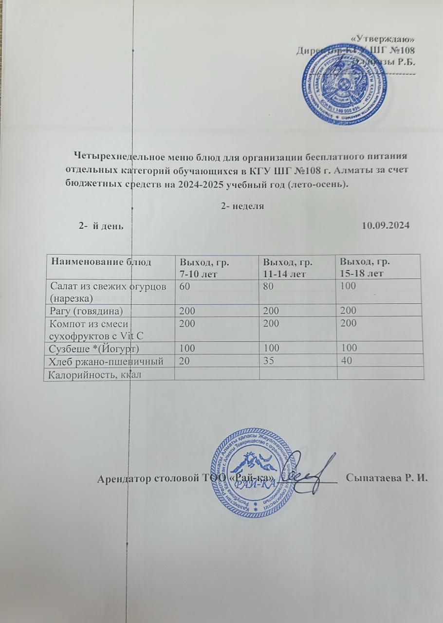 Ас мәзірі
