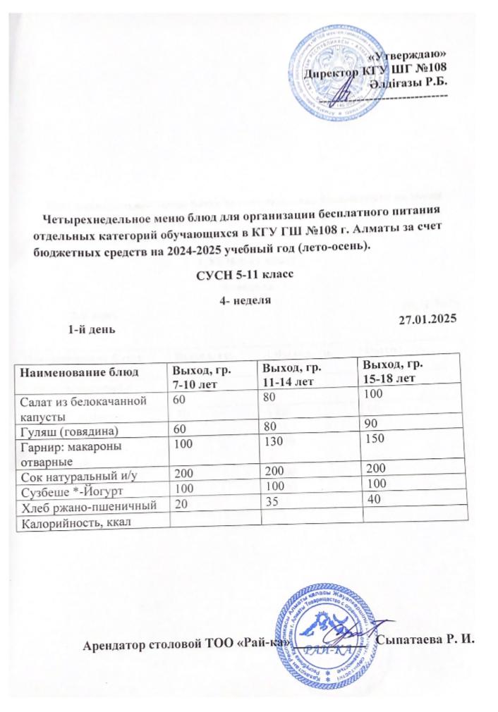Ас мәзірі