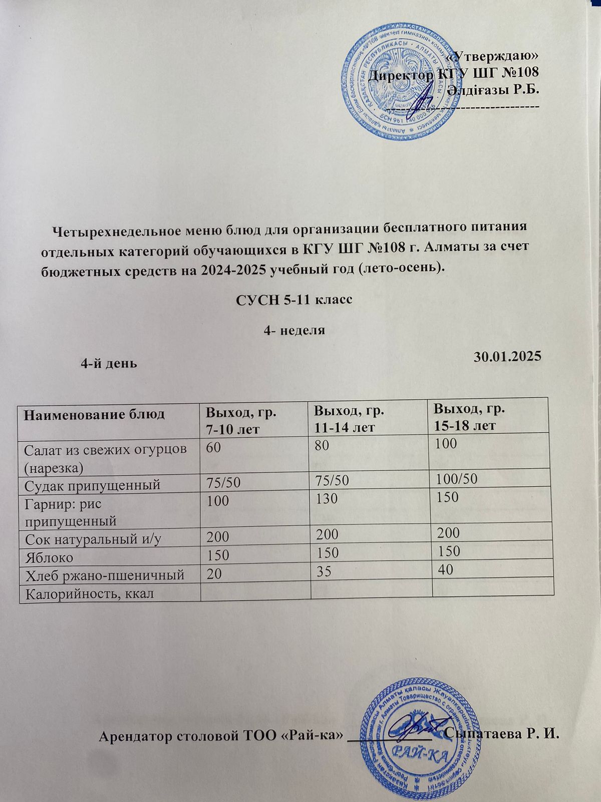 Ас мәзірі