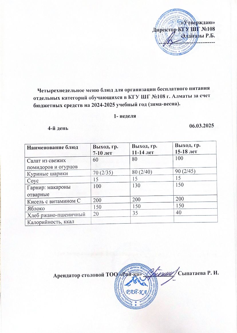 Ас мәзірі