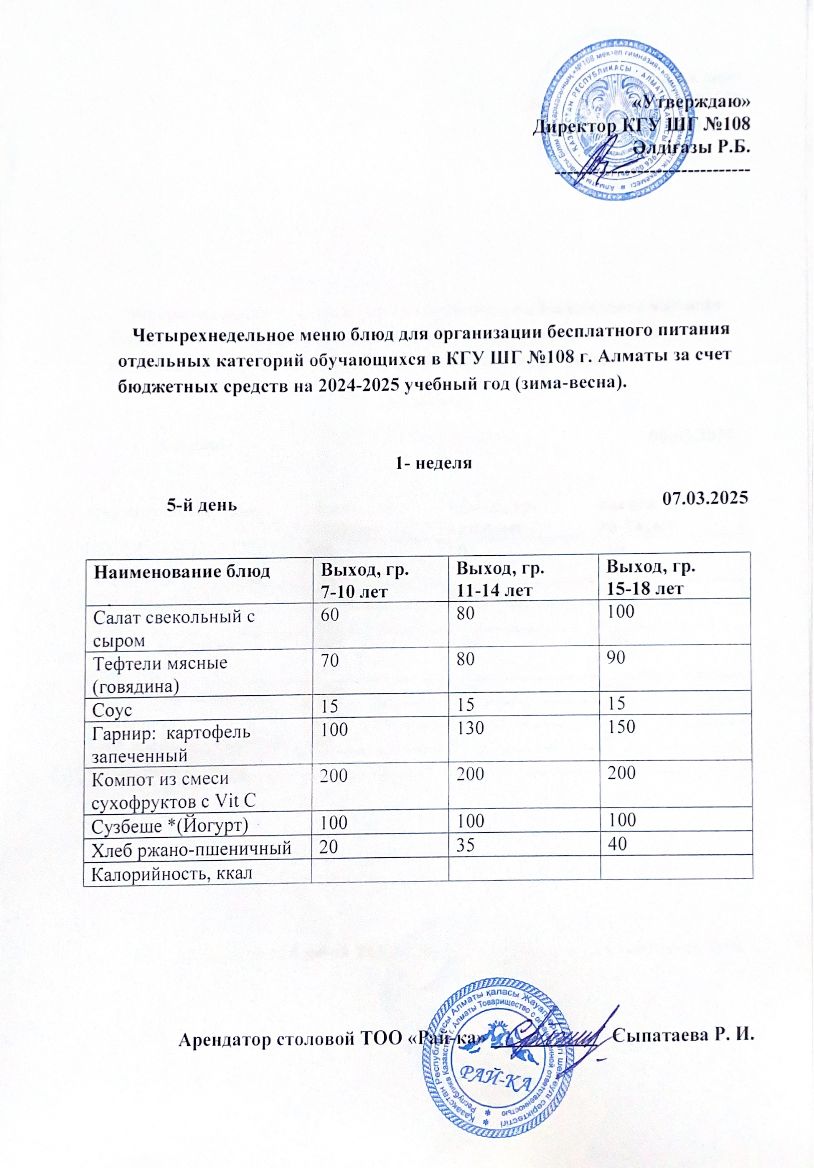 Ас мәзірі