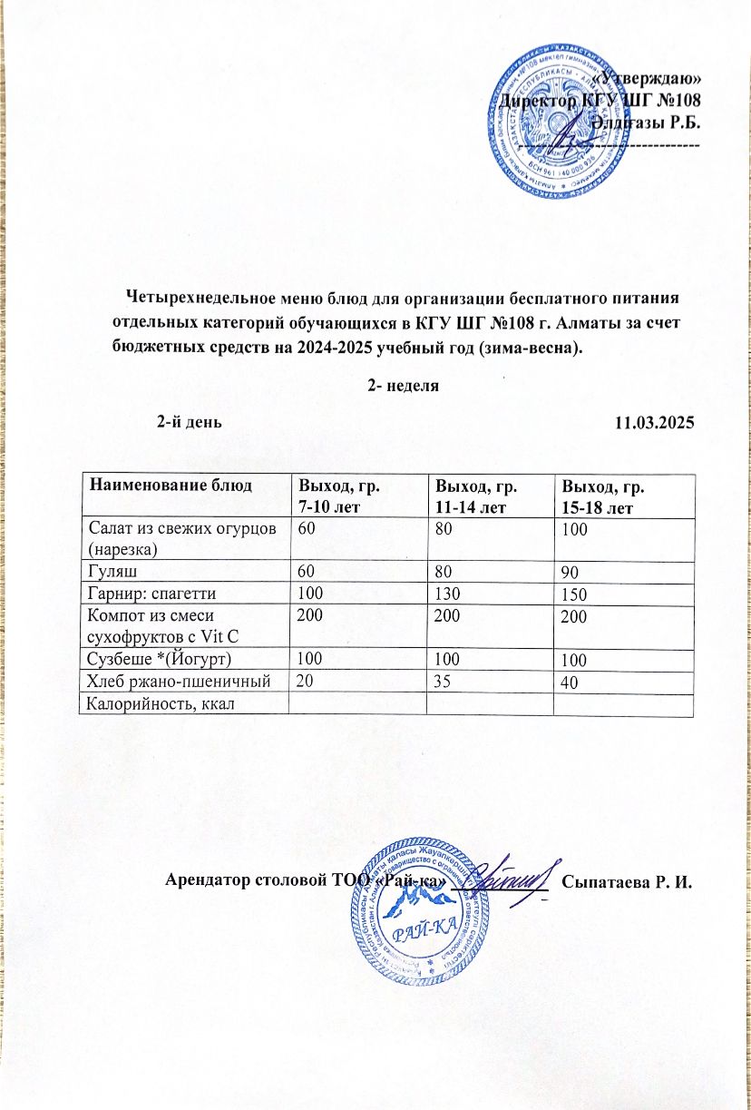 Ас мәзірі
