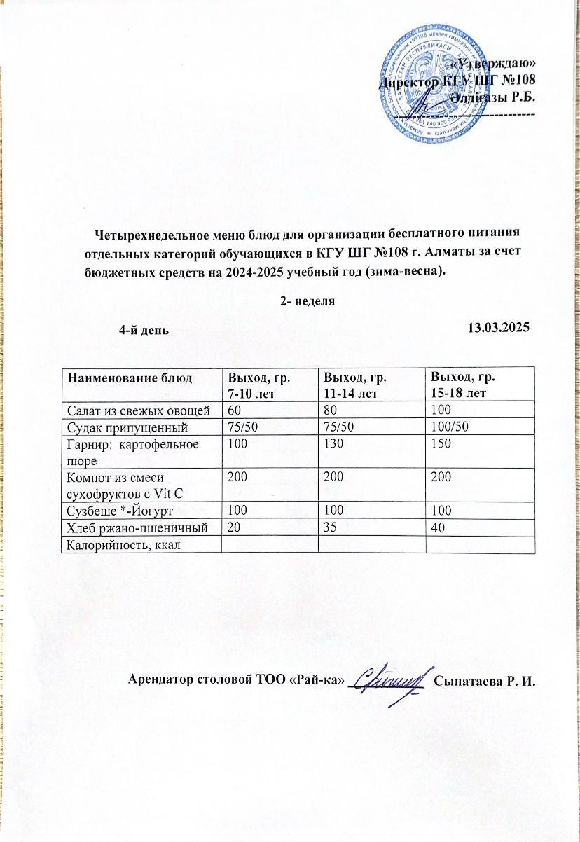 Ас мәзірі