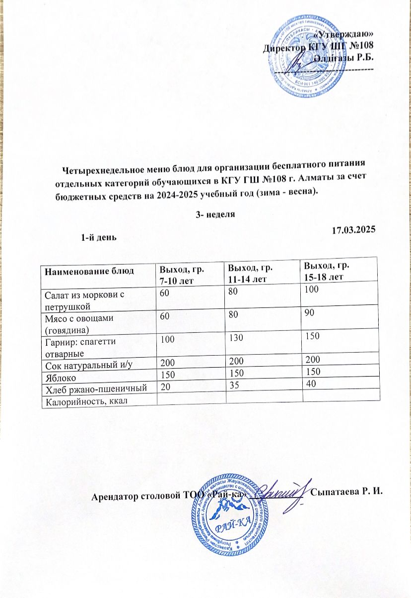 Ас мәзірі